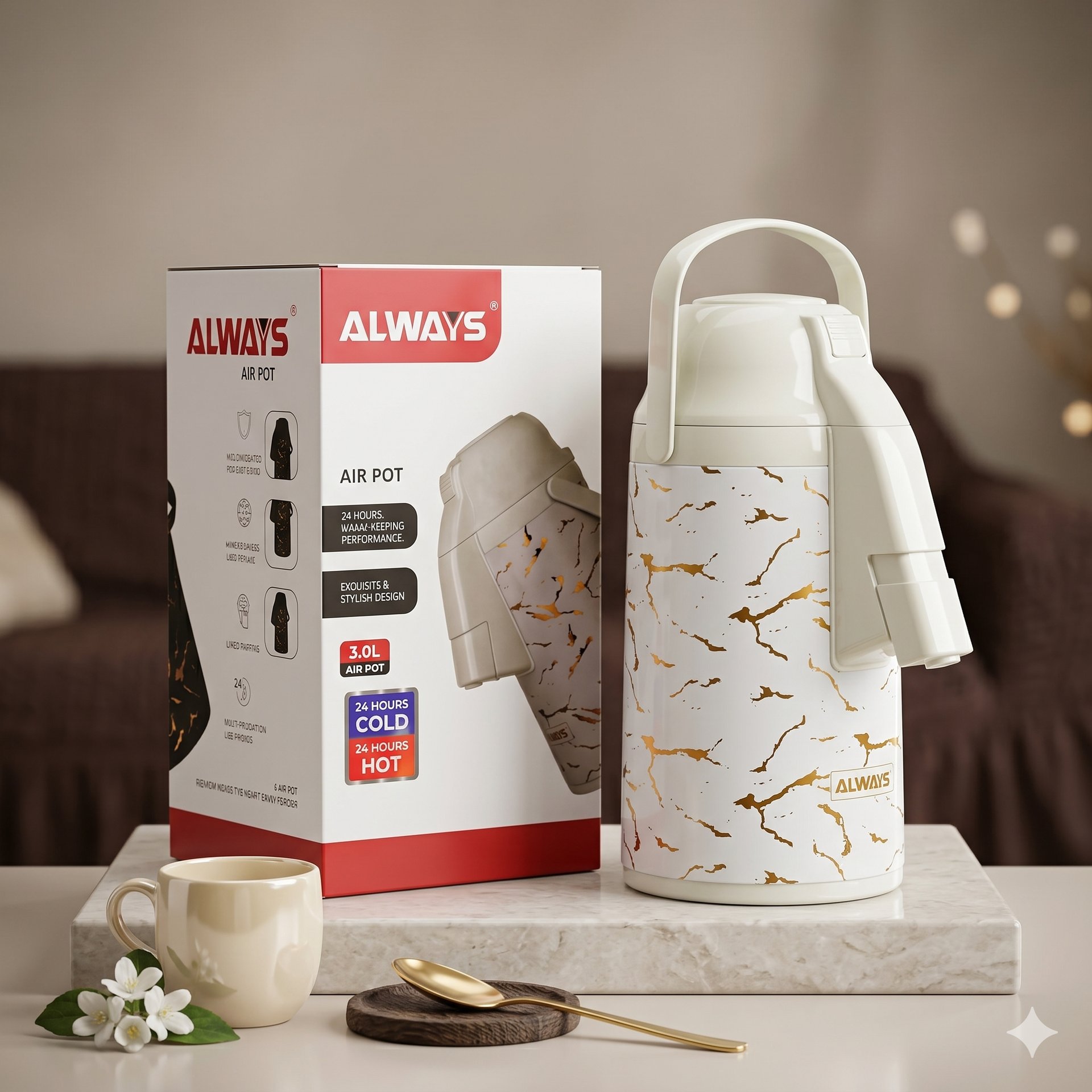 Thermos blanc