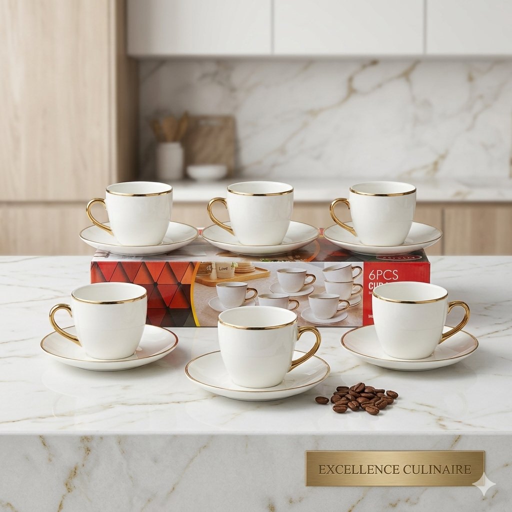 Sous tasse dorée